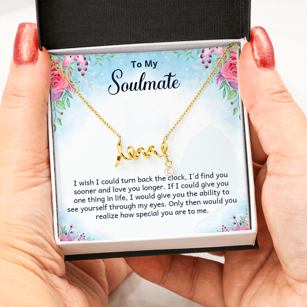 Scripted Love Necklace Gift for Her