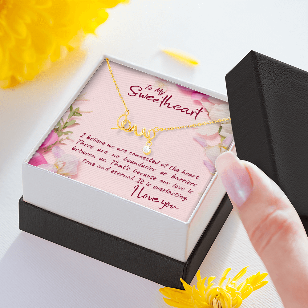 Scripted Love Necklace Gift for Her