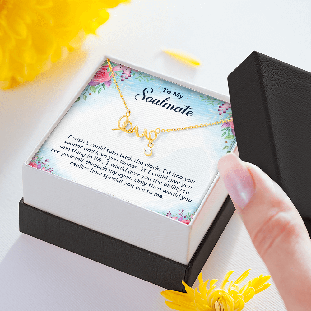 Scripted Love Necklace Gift for Her