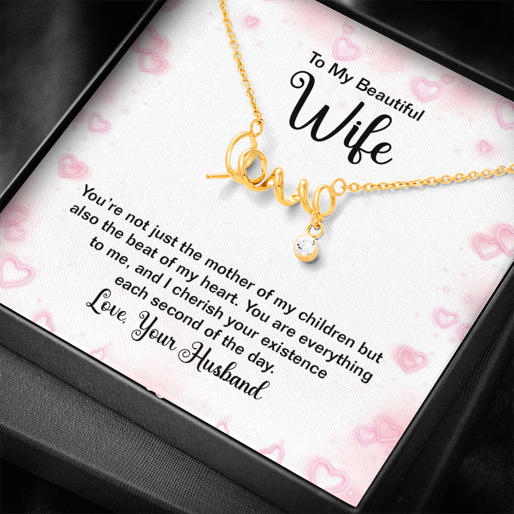 Scripted Love Necklace Gift for Wife