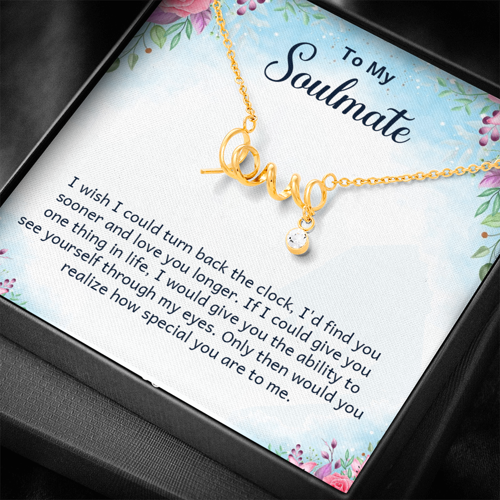 Scripted Love Necklace Gift for Her