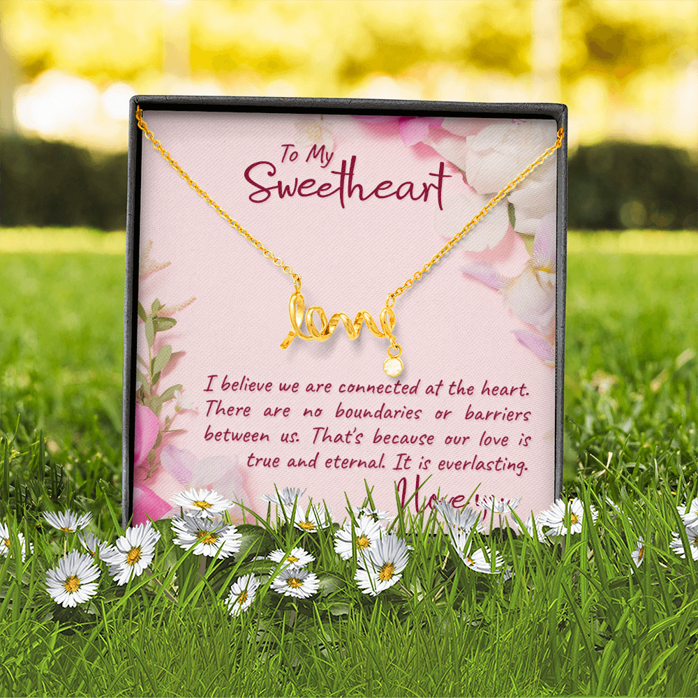 Scripted Love Necklace Gift for Her