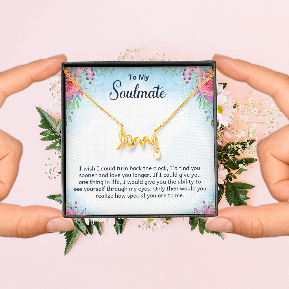 Scripted Love Necklace Gift for Her