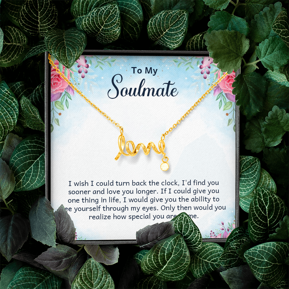 Scripted Love Necklace Gift for Her