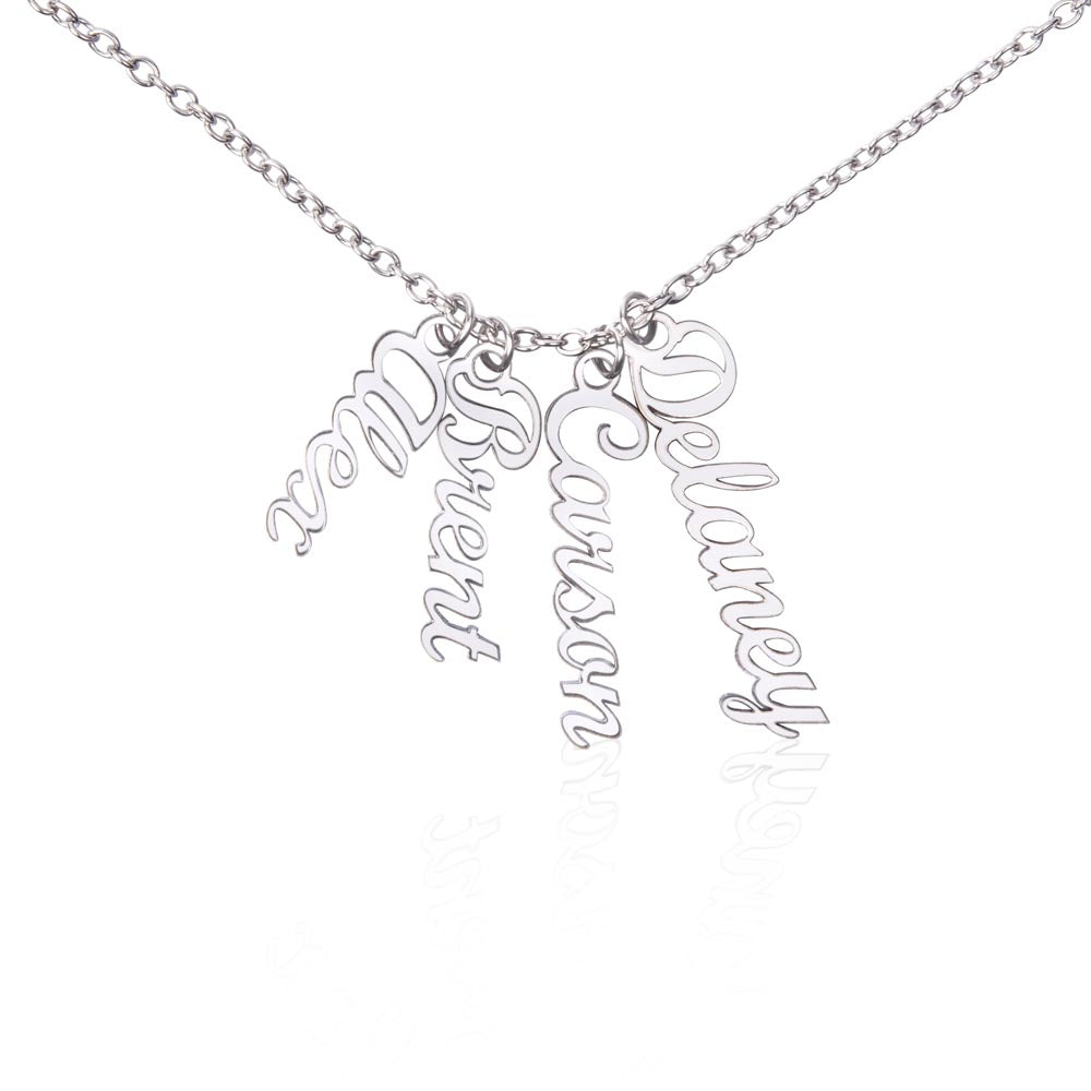4 Vertical Name Necklace