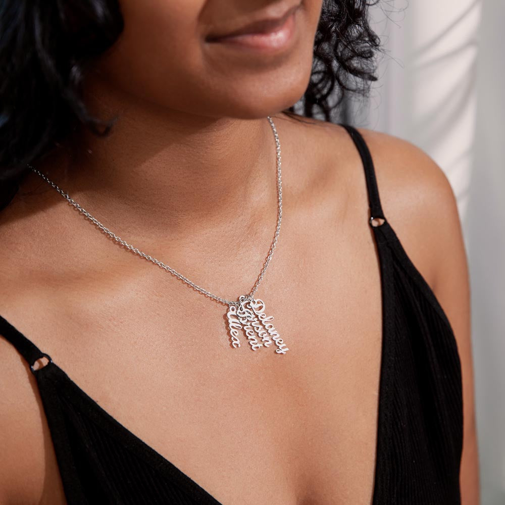 4 Vertical Name Necklace