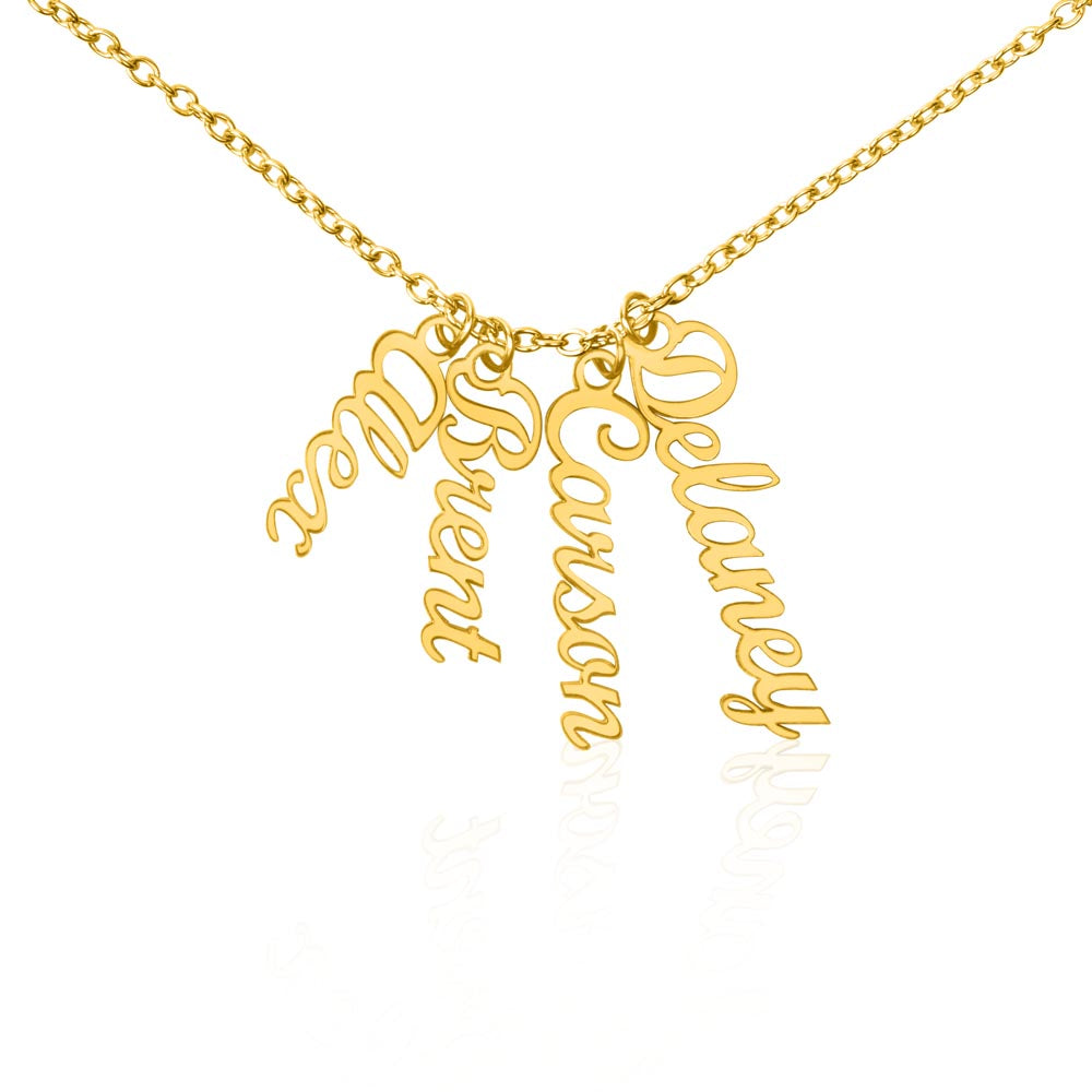 4 Vertical Name Necklace