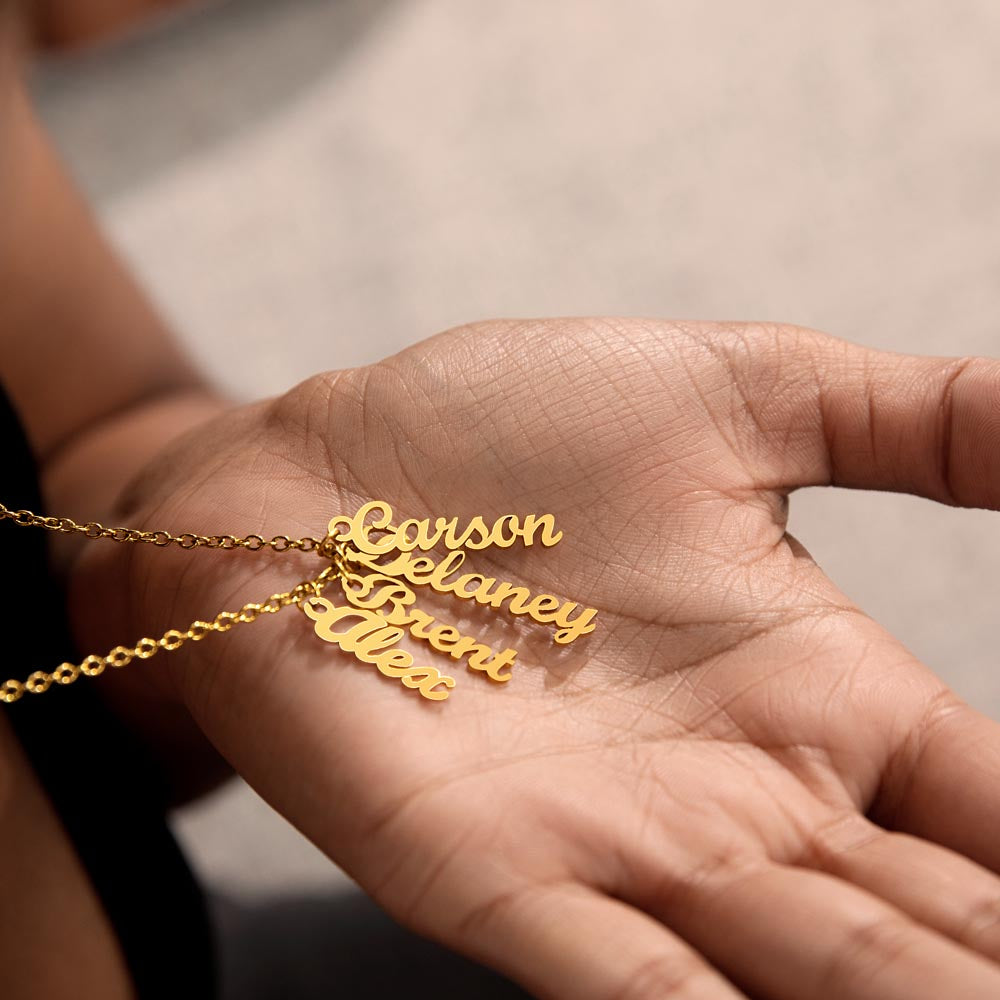 4 Vertical Name Necklace