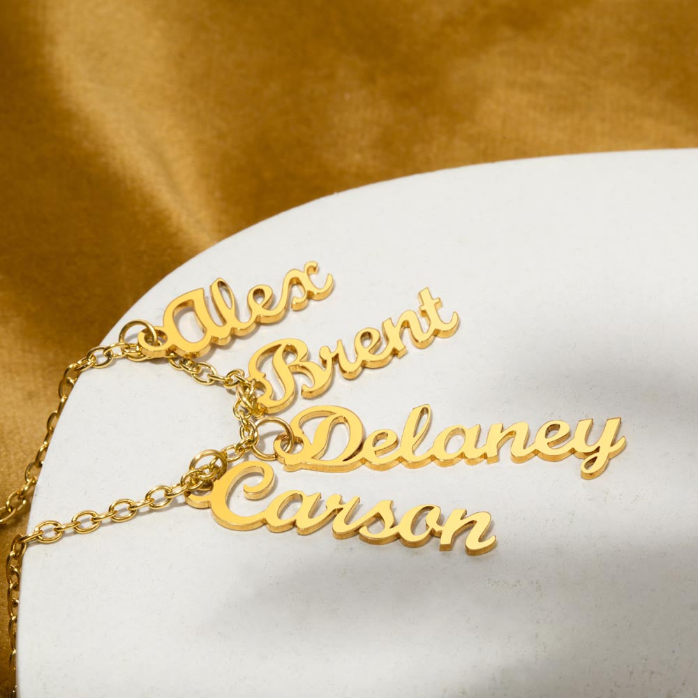 4 Vertical Name Necklace