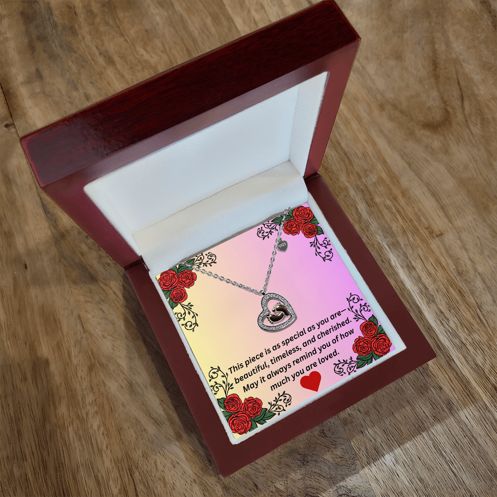 Baby Feet Heart Necklace – Gift for Her