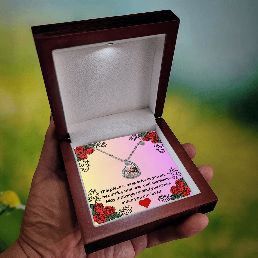 Baby Feet Heart Necklace – Gift for Her