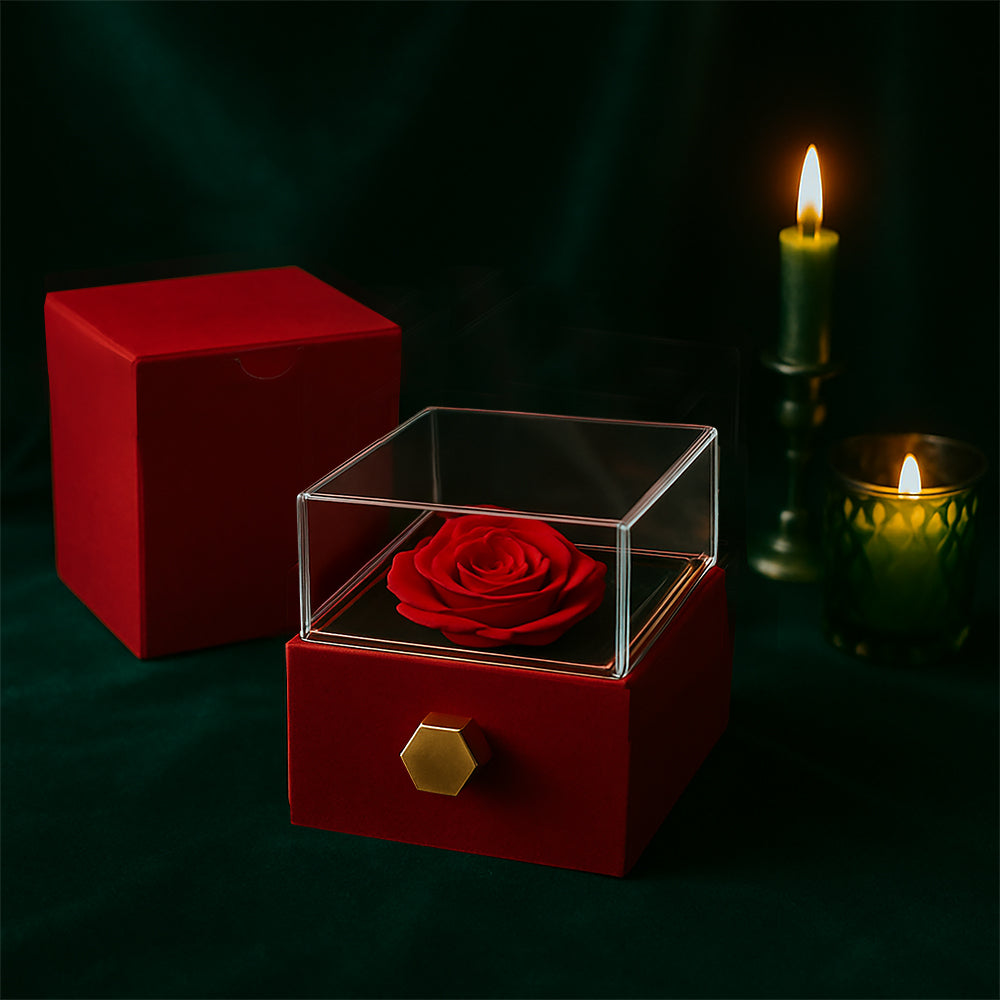 Alluring Beauty Rotating Rose Gift Box Gift for Wife