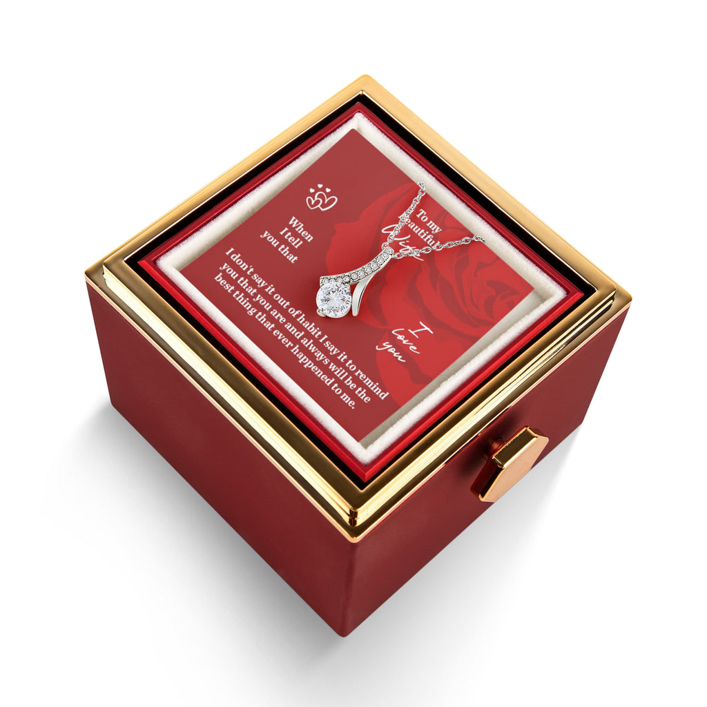 Alluring Beauty Rotating Rose Gift Box Gift for Wife