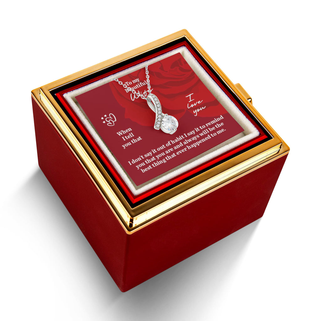 Alluring Beauty Rotating Rose Gift Box Gift for Wife