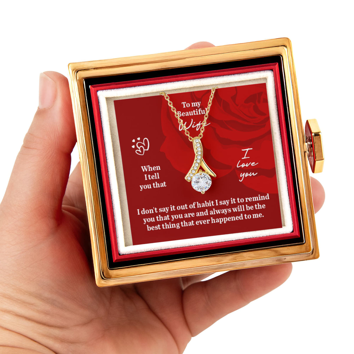 Alluring Beauty Rotating Rose Gift Box Gift for Wife