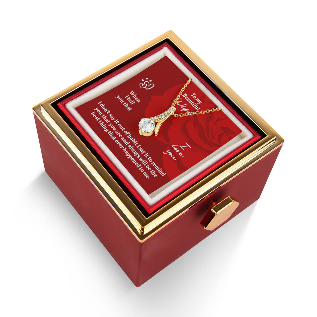 Alluring Beauty Rotating Rose Gift Box Gift for Wife