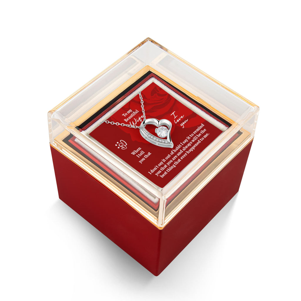 Forever Love Rotating Rose Gift Box Gift for Wife