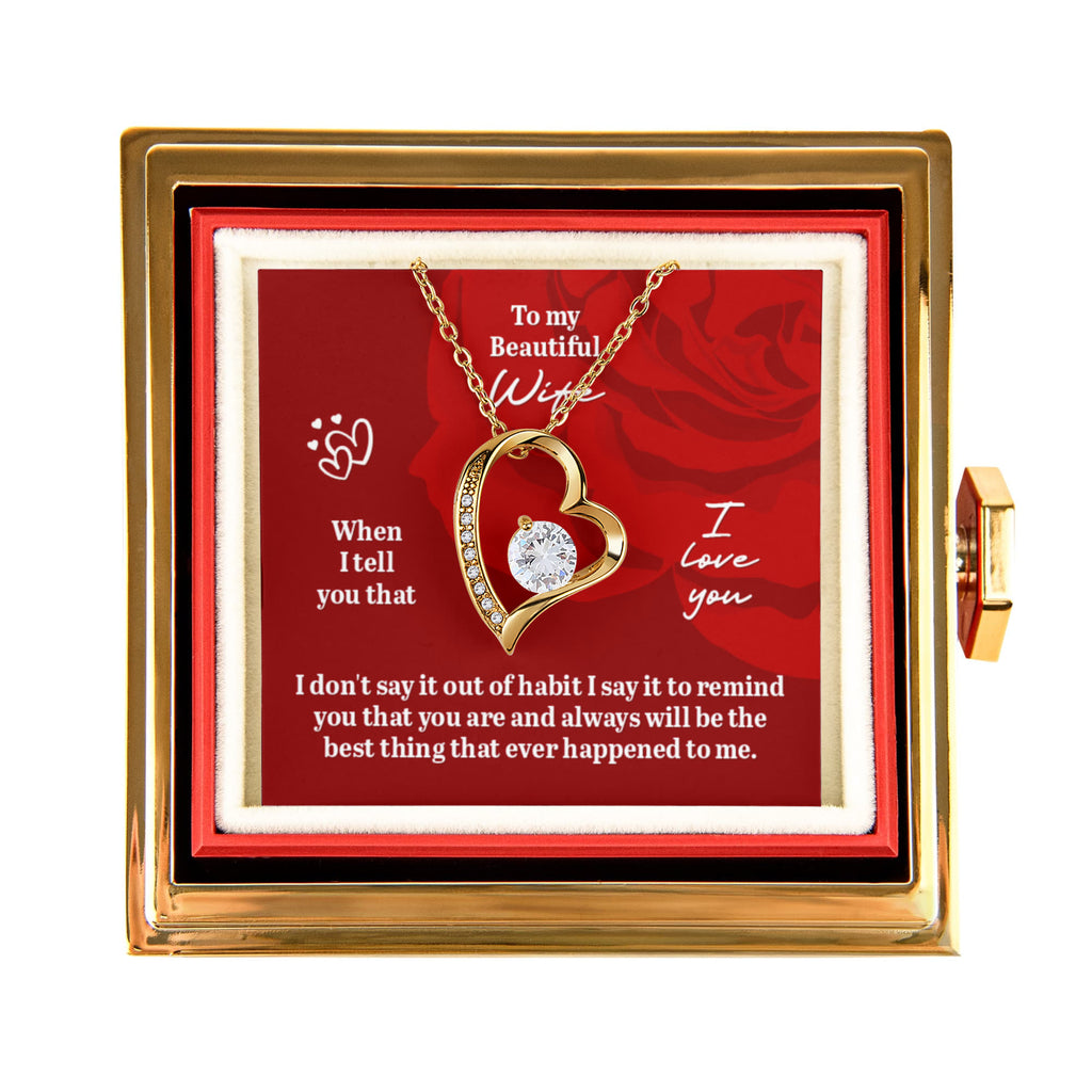 Forever Love Rotating Rose Gift Box Gift for Wife