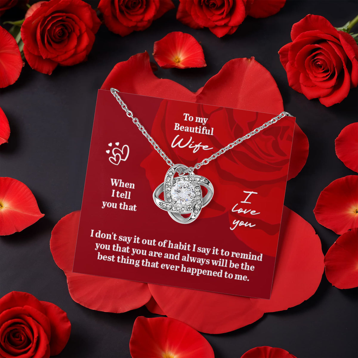 Love Knot Rotating Rose Gift Box Gift for Wife