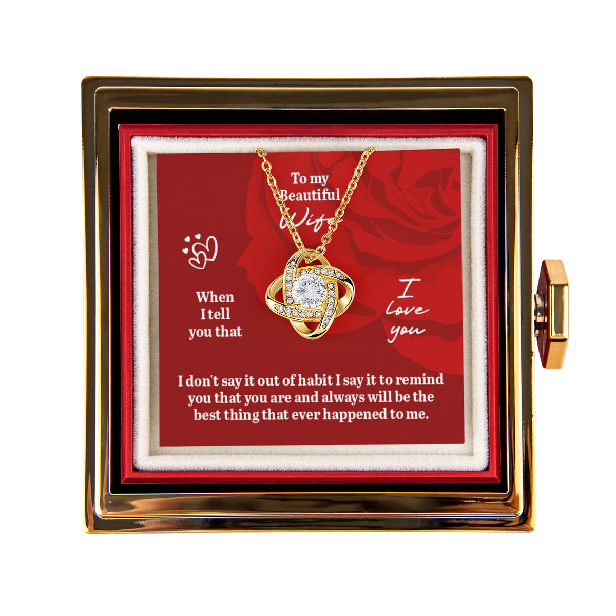 Love Knot Rotating Rose Gift Box Gift for Wife
