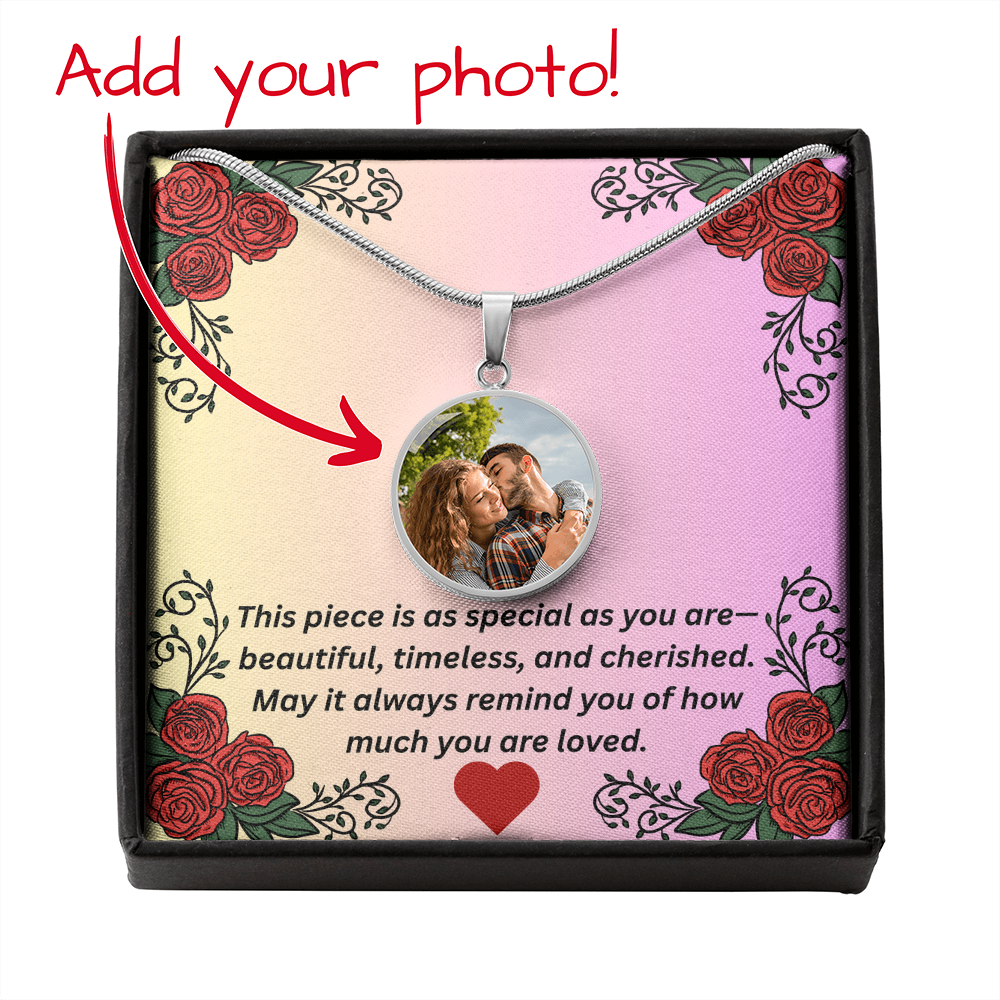 Personalized Circle Necklace Gift Box