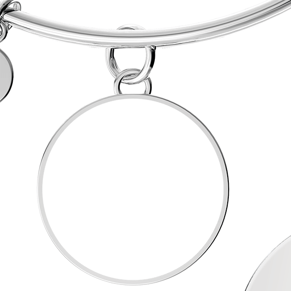 Personalized Circle Bangle Bracelet Gift Box
